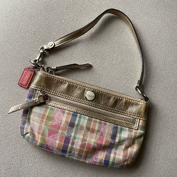 Coach Handbags - Vintage Y2K Coach Plaid Mini Bag / Wristlet